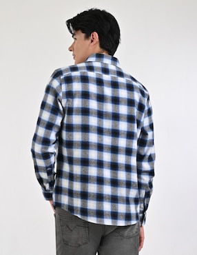 Camisa casual Supply de algodón manga larga para hombre
