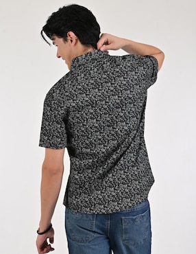Camisa casual Supply de algodón manga corta para hombre