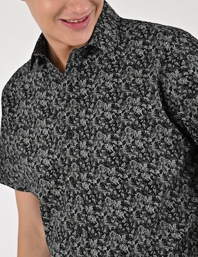 Camisa casual Supply de algodón manga corta para hombre