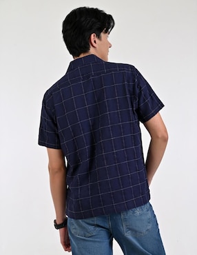 Camisa casual Supply de algodón manga corta para hombre