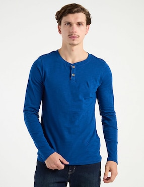 Playera That's It cuello henley para hombre
