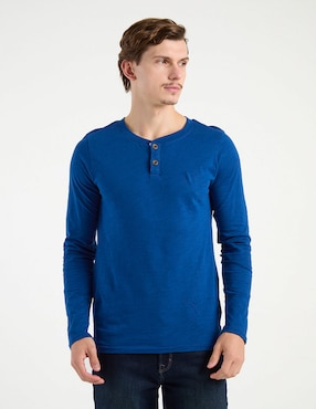 Playera That's It cuello henley para hombre