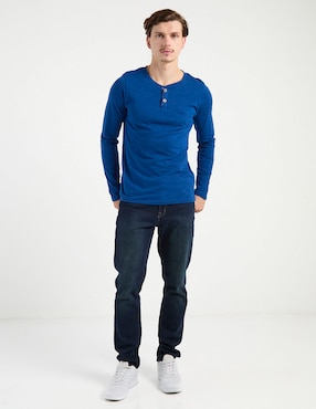 Playera That's It cuello henley para hombre