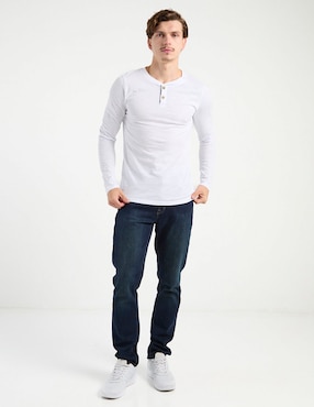 Playera That's It cuello henley para hombre