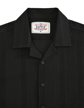 Camisa casual Supply de algodón manga corta para hombre
