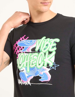 Playera Tee Bar cuello redondo para hombre