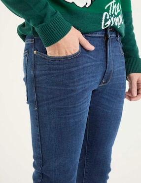 Jeans slim That's It deslavado para hombre