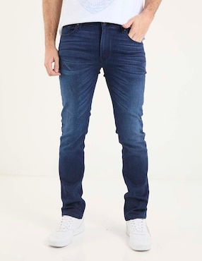 Jeans slim That's It deslavado para hombre