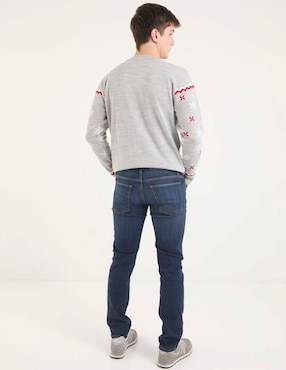 Jeans slim That's It deslavado para hombre