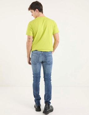 Jeans slim That's It deslavado para hombre