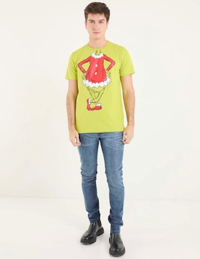 Jeans slim That's It deslavado para hombre