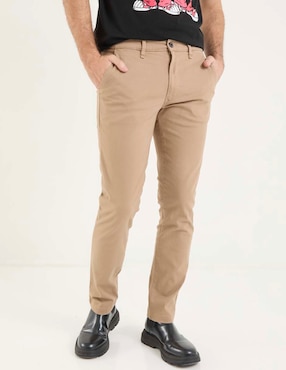 Pantalón casual chino slim That's It de algodón para hombre