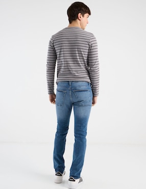Jeans slim That's It deslavado para hombre
