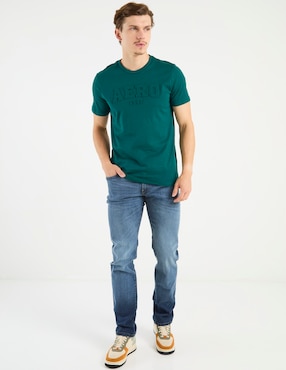 Jeans slim That's It deslavado para hombre