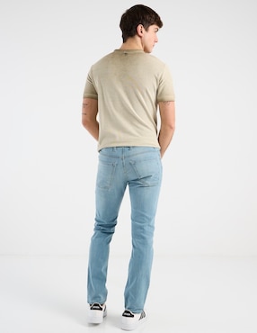 Jeans slim That's It deslavado para hombre