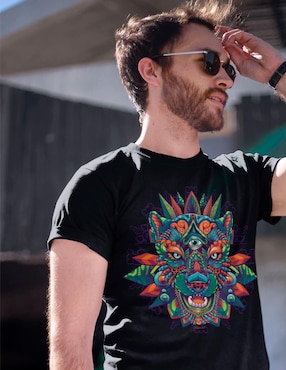 Playera Karani-Art ixbalanque cuello redondo para hombre