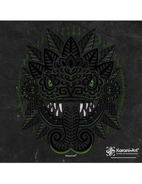 Playera Karani-Art kukulkan cuello redondo para hombre
