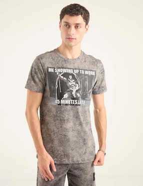 Playera Tee Bar ghost rider cuello redondo para hombre