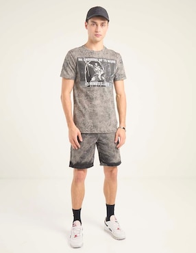 Playera Tee Bar ghost rider cuello redondo para hombre