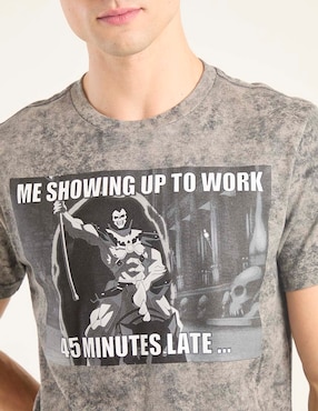 Playera Tee Bar ghost rider cuello redondo para hombre