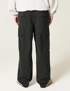 Pantalón cargo baggy Hollister de algodon para hombre
