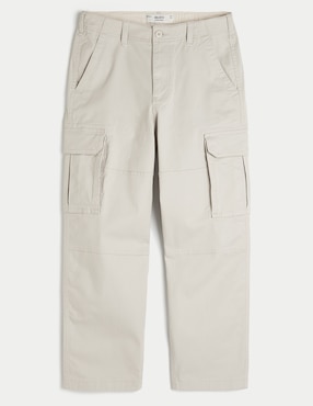 Pantalón cargo baggy Hollister de algodón para hombre