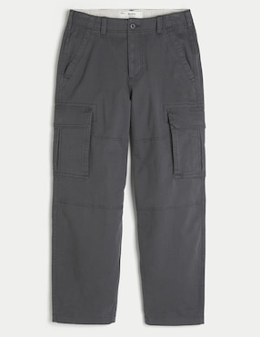 Pantaón cargo baggy Hollister de algodon para hombre
