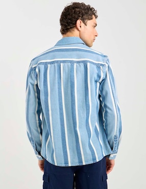 Sobrecamisa casual That's It de algodón manga larga para hombre