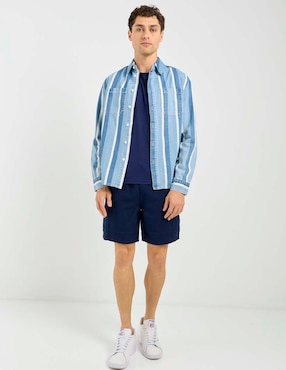 Sobrecamisa casual That's It de algodón manga larga para hombre