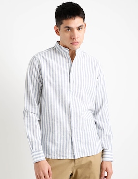 Camisa casual That's It de algodón manga larga para hombre