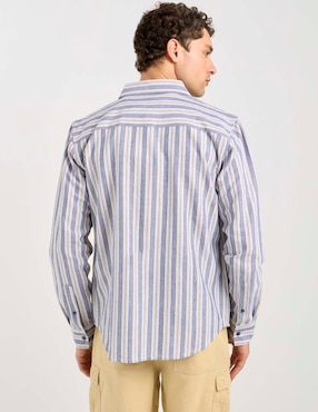 Sobrecamisa casual That's It de algodón manga larga para hombre