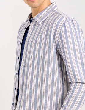 Sobrecamisa casual That's It de algodón manga larga para hombre