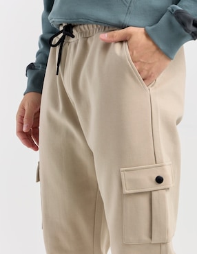 Jogger slim That's It estampado liso con bolsillos para hombre