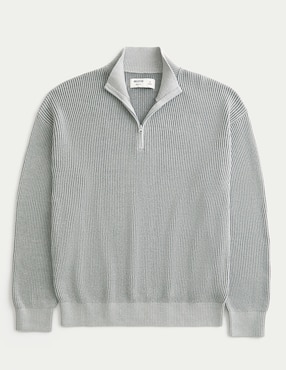 Suéter Hollister cuello con cierre para hombre