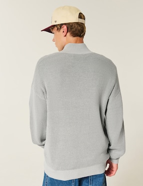 Suéter Hollister cuello con cierre para hombre