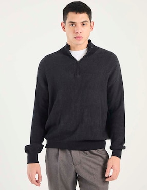 Suéter Hollister cuello con cierre para hombre