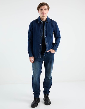 Jeans straight That's It deslavado para hombre