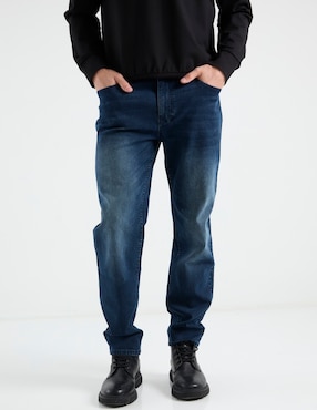 Jeans straight That's It deslavado para hombre