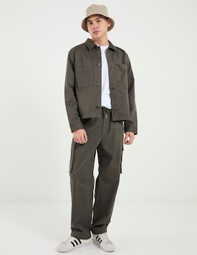 Pantalón cargo recto Calvin Klein de algodón para hombre
