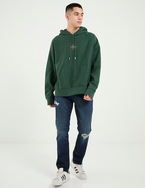 Jeans slim Calvin Klein slim lavado whisker para hombre
