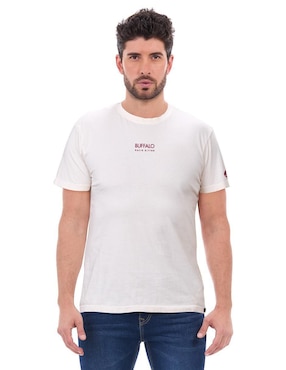 Playera Buffalo Jeans David Bitton cuello redondo para hombre