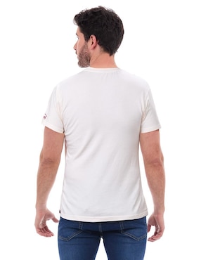 Playera Buffalo Jeans David Bitton cuello redondo para hombre