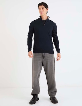 Suéter That's It cuello con cierre para hombre