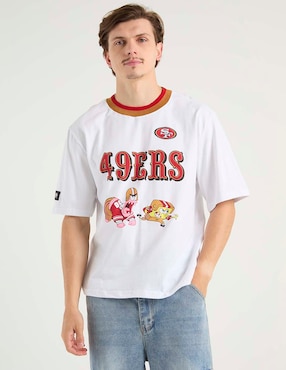 Playera 49ers de San Francisco cuello redondo para hombre