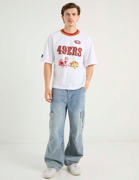 Playera 49ers de San Francisco cuello redondo para hombre
