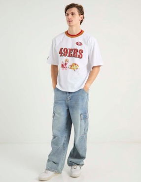 Playera 49ers de San Francisco cuello redondo para hombre