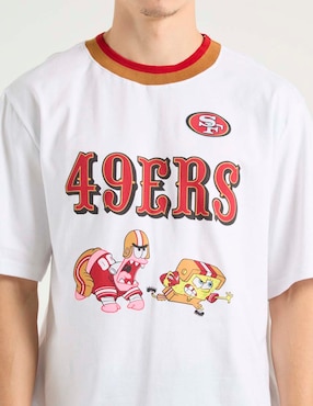 Playera 49ers de San Francisco cuello redondo para hombre