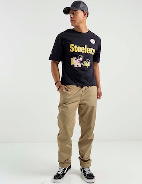 Playera Tee Bar Bob Esponja cuello redondo para hombre