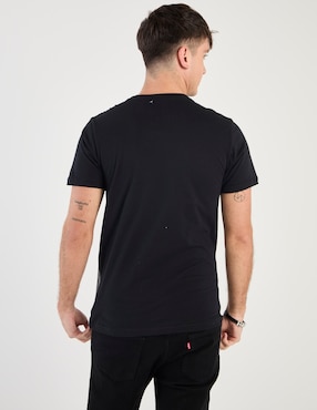 Playera Tee Bar chicas pesadas cuello redondo para hombre