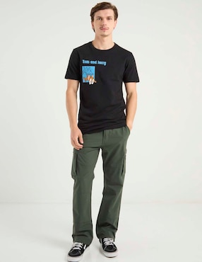 Playera Tee Bar Tom and Jerry cuello redondo para hombre